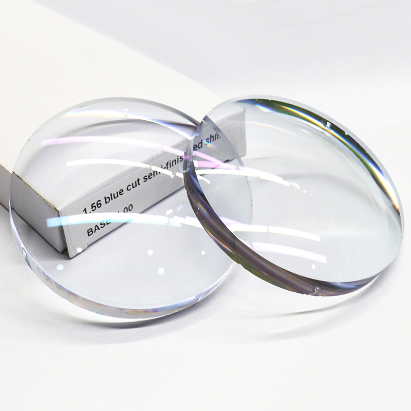 1,56 halvferdig blå blokk enkeltsynsobjektiv