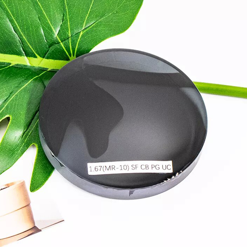 1,67 halvfabrikat fotokromisk enkeltsynsobjektiv