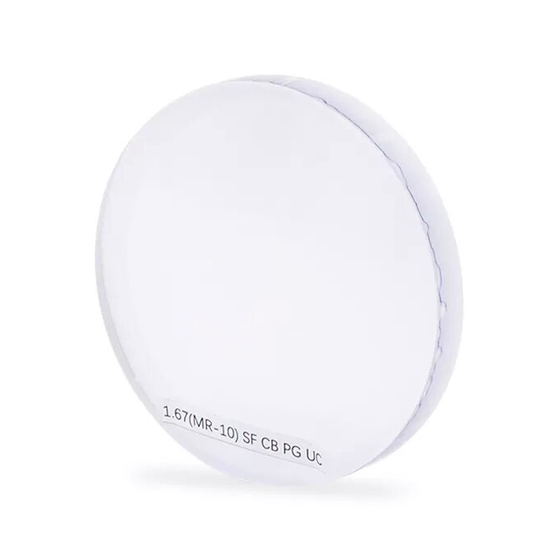 1,67 halvfabrikat fotokromisk enkeltsynsobjektiv