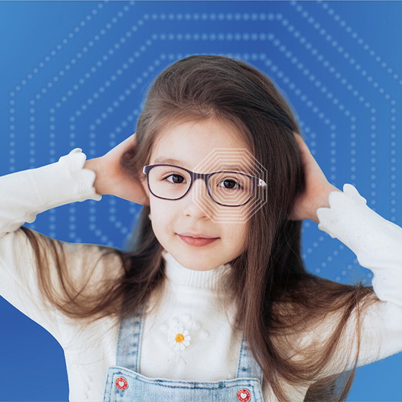 Åttekantet sirkulær nærsynt kontrolllinse